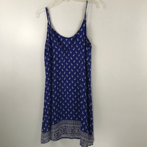 Emetla Blue and White Floral Tank Dress Medium - Picture 6 of 8